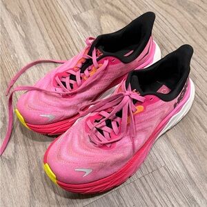 Hoka Pink Athletic Shoes